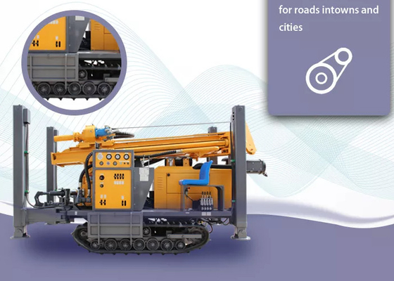High Speed St 350 Meters Deep Pneumatic Drilling Rig Underground Borehole