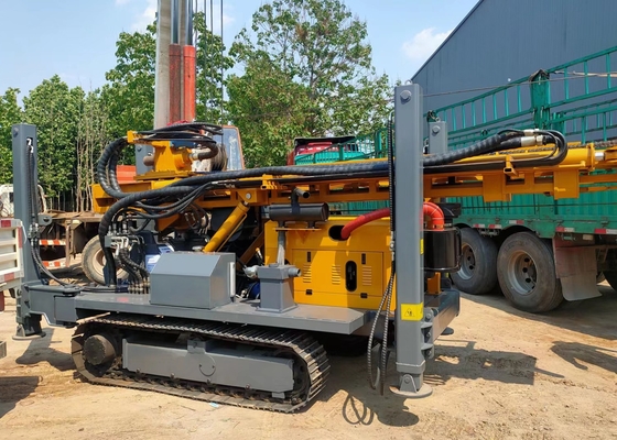 taladro montado correa eslabonada profunda Rig Multifunctional Dth Borehole de los 350m