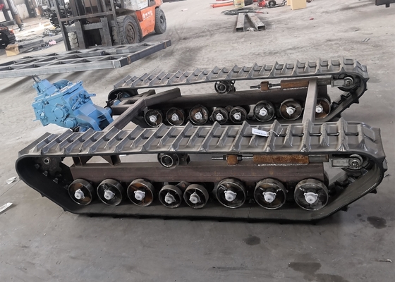Tren de aterrizaje de goma modificado para requisitos particulares de la pista de la correa eslabonada para la perforación que perfora a Rig Machines