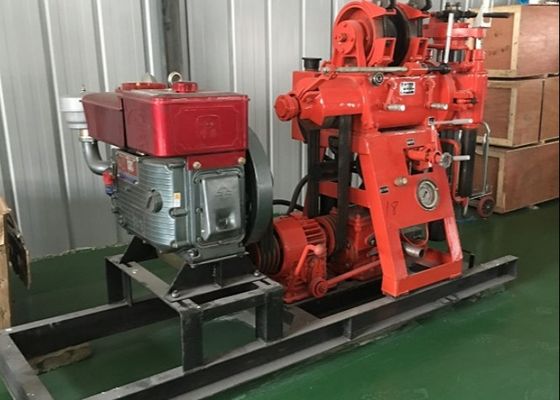 Excavadora y plataforma de perforación de núcleo con motor diesel de 18 CV con capacidad de 150 metros