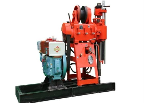 Rig de perforación geológica de diesel amarillo para 100 metros de profundidad de recolección de muestras