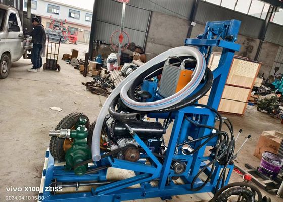 Máquina de perforación de pozos de agua con profundidad de 120 metros y gran diámetro del agujero