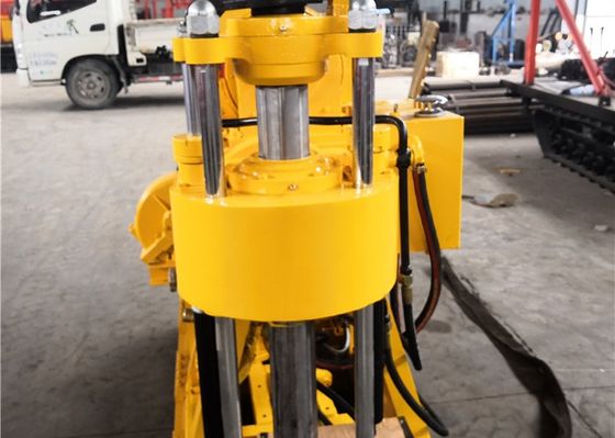 Rig de perforación geotécnica amarilla de 100 m de profundidad con bomba BW160 de 42 mm