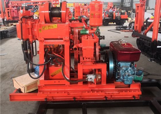 XY-1 Una máquina de perforación para pruebas de suelo de 150 metros con motor diesel de 18 CV para exploración