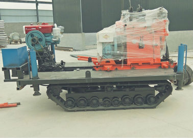 Máquina geológica popular de la plataforma de perforación, aparejo de taladro montado correa eslabonada GK-200