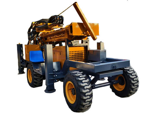 65KW motor diesel rueda de agua pozo de perforación Rig para la agricultura / pozos geotérmicos
