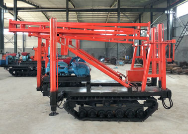 Aparejo de taladro montado pista roja, máquina XY-1A del taladro de la correa eslabonada para el pozo de agua