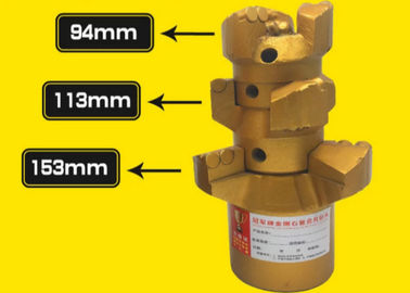 Tamaño de pedazos del pozo de agua del carburo de tungsteno modificado para requisitos particulares para la perforación del pozo del aceite/de gas