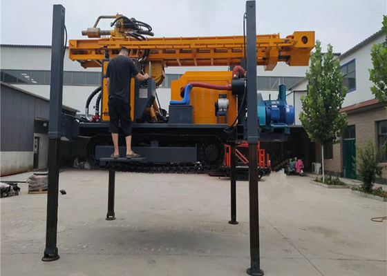 Máquina pesada para perforar pozos de agua con bomba de barro / compresor de aire