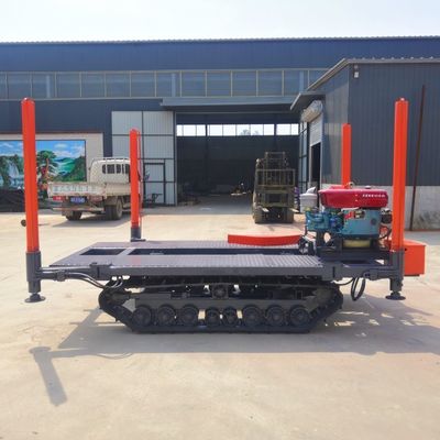 Bajocarril de caucho para obras de construcción propulsado por motor diesel