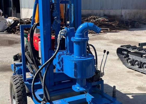 Equipo de perforación de pozos de agua de 180 metros Ruedas montadas ligero
