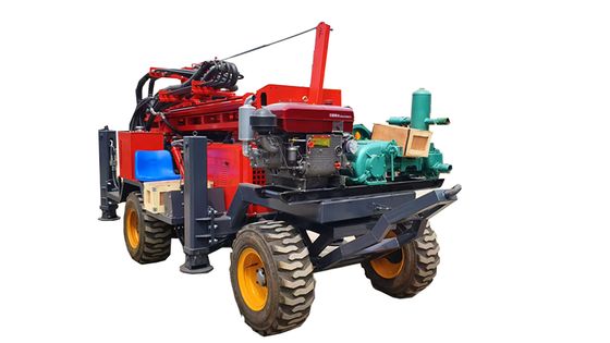 Perforadora de orugas neumática móvil de avance rápido de 55KW para riego agrícola en zonas áridas