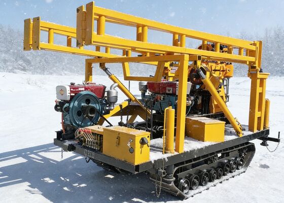 Diesel Engine Powered Rubber Or Steel Crawler Track For Water Well Drilling Rigs OEM Design