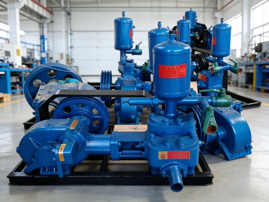 Equipo de bomba de lodo con pistón recíproco horizontal de cilindro único BW 160 para excavadoras