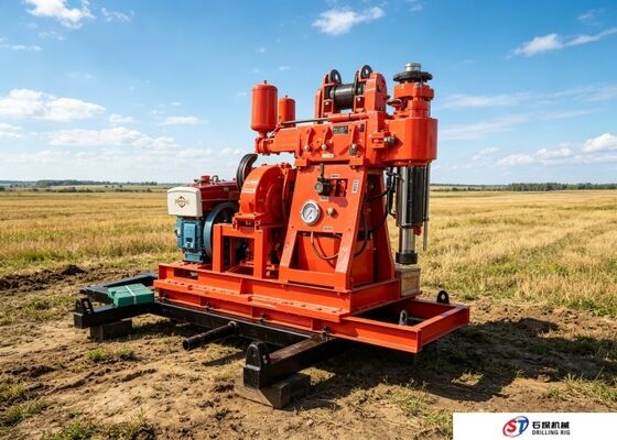 Áreas geológicas desafiantes Máquina de perforación de pozos XY-1A Rig de motores diesel