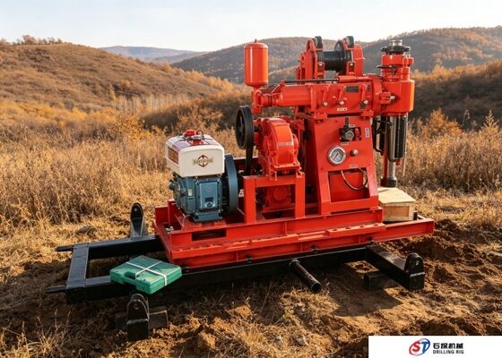 Máquina de perforación de pozo duradera XY1A Dispositivo con propulsión diesel adecuado para la recolección de muestras de tierra profunda