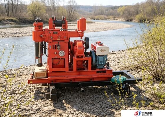 Perforadora de perforación minera 100-150 metros de profundidad para extraer bases