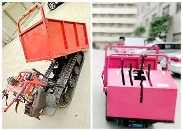 Mini transportador de la pista de 1 tonelada, mini descargador seguido para el transporte de la agricultura