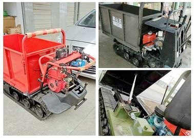Capacidad de carga hidráulica del transportador 500KG-10ton de la pista del trabajo de la granja de la alta precisión