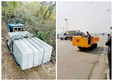 Mini transportador de la pista del descargador de la correa eslabonada hidráulica del Uno mismo-cargamento para el trabajo minero