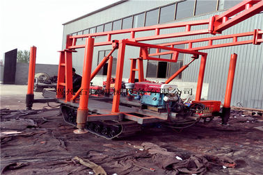 Máquina neumática del taladro de la geología del heavy del aparejo de taladro del pozo de agua de la correa eslabonada del agujero/DTH