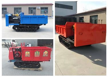 Mini vehículo agrícola del transportador de la pista del descargador, portadores de goma de la pista
