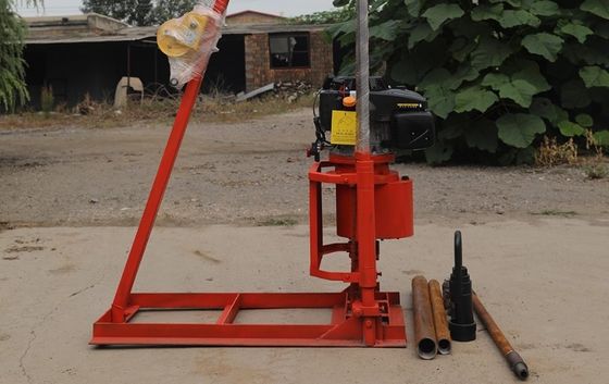 Perforación de roca del motor de gasolina los 30m Rig Machine de base