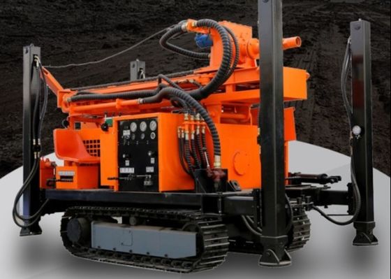 tipo perforación Rig For Water Well de la correa eslabonada del 180m del aire