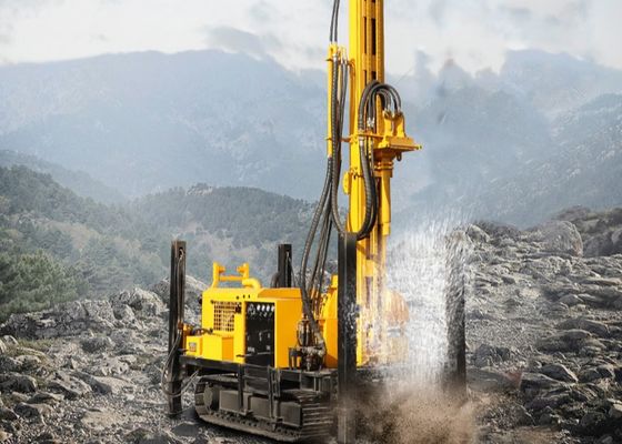 Tipo agua Rig Drilling Machine de la correa eslabonada de la profundidad de los 350m