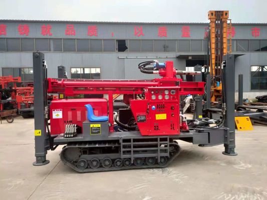 Plataforma de perforación montada correa eslabonada del pozo de agua del motor diesel de la plataforma de perforación de DTH los 260m