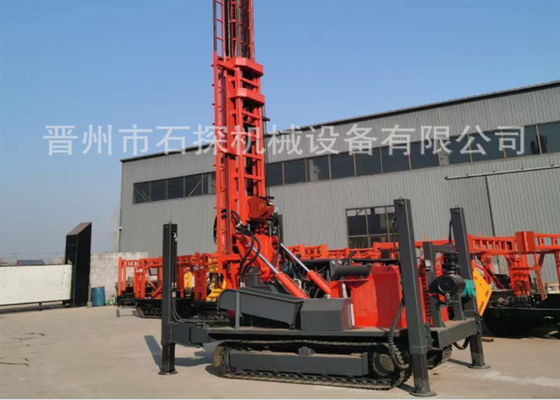 Perforación neumática Rig Machine de la correa eslabonada del pozo de agua los 400m