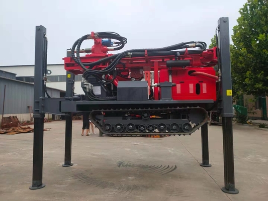 92kw 305mm Blasthole Crawler montado en la plataforma de perforación St350 para la perforación de pozos de agua