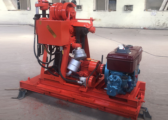 150 metros de profundidad de ingeniería de perforación Rig motor diesel de alta potencia 150 mm de diámetro del agujero