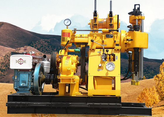 Rig de perforación de prueba de suelo de 150 mm XY-1A con motor diésel de 18 CV para exploración