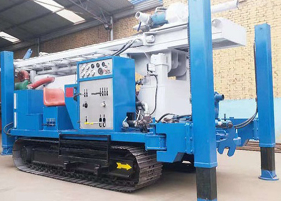 350 metros de perforación neumática Rig Positive Circulation Steel Crawler montaron