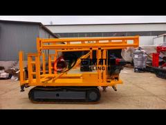 Profundidad 200 m Máquina de perforación de prueba de suelo para perforación de pozos de núcleo con motor diesel de 22 CV