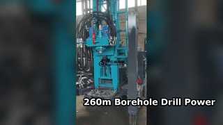 Torque alto de la plataforma de perforación del pozo de agua de los 260m
