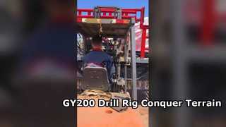 Equipo de perforación sobre orugas GY 200 para terrenos difíciles