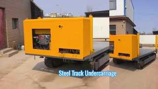 Tren de rodaje de orugas de acero de alta resistencia para plataformas de perforación